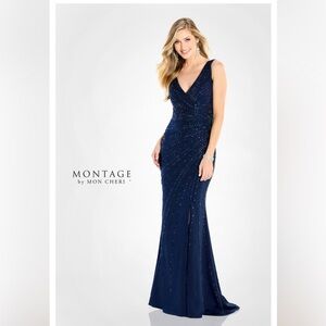 Montage by Mon Cheri Gown Navy Women’s size 14